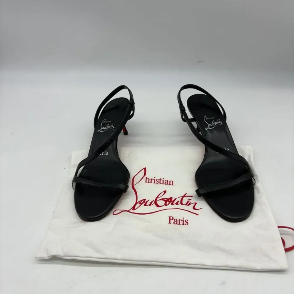 Christian Louboutin Slingback Sandals in Black